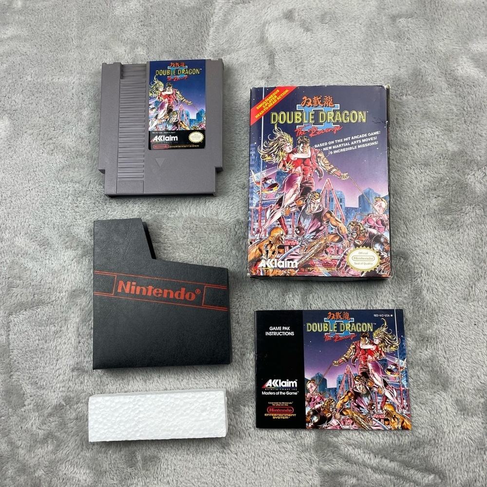 Double Dragon II Nintendo NES Authentic Original Tested Vintage Video Game CIB - Picture 2 of 12
